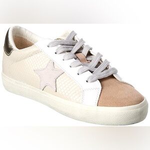 Vintage Havana “Renee” Soft Crocodile White Sneakers